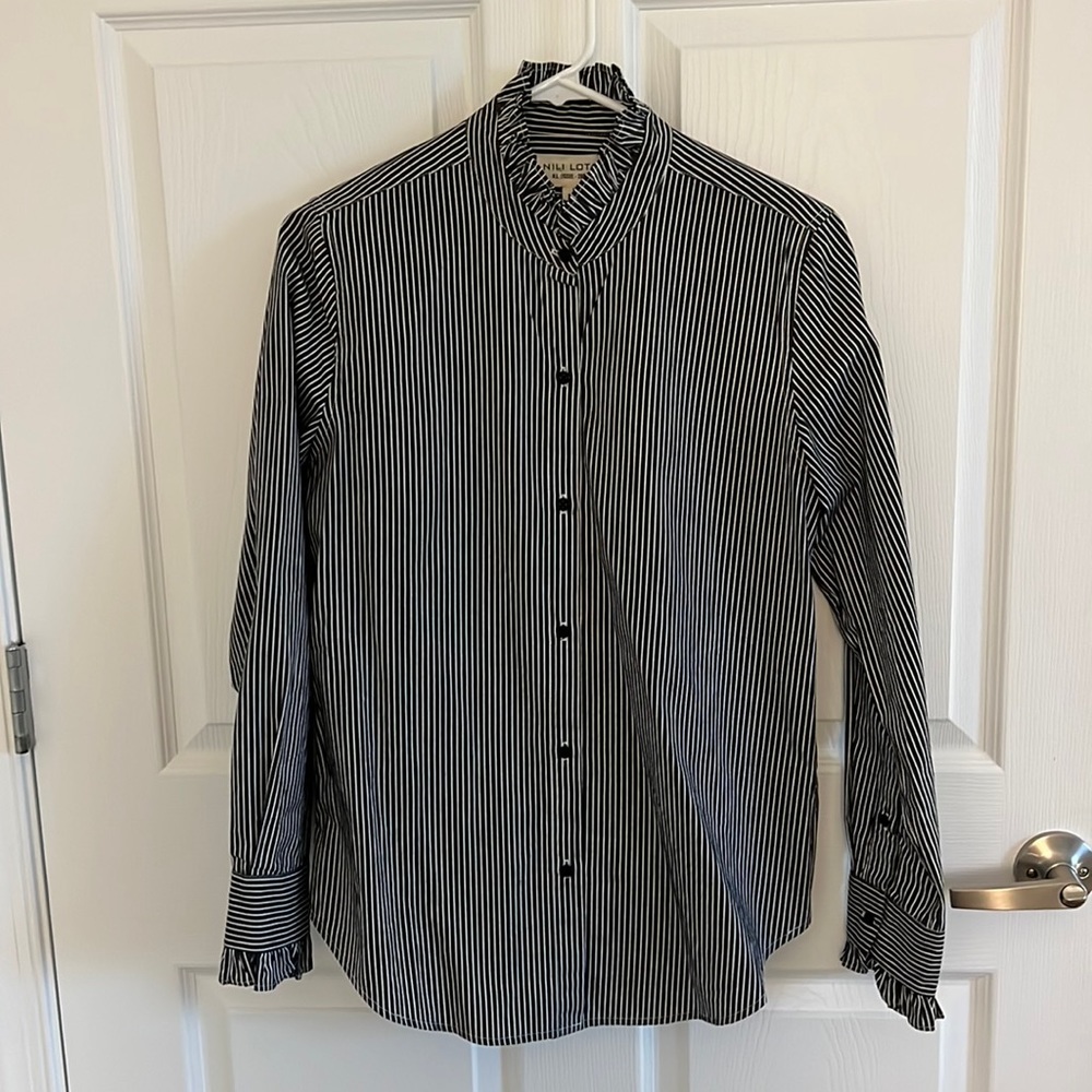 Nili Lotan ruffle shirt